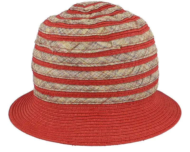 Seeberger Cloche In Stripy Design Terracotta-Linen Bucket online