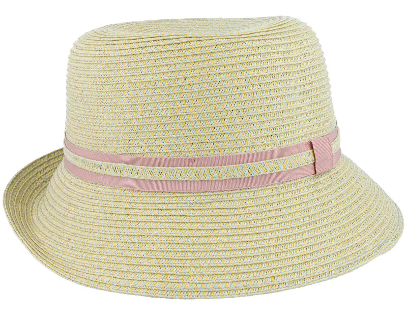 Seeberger Cloche With Ribbon Trimming Honey-Powder Red Straw Hat online