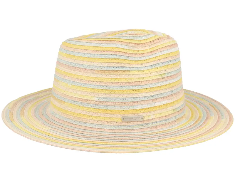Seeberger Fedora In Spacedye Paper Braid Powder Red Honey Straw Hat online
