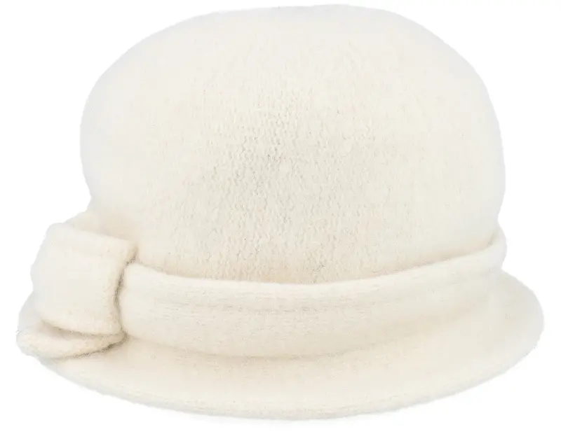Seeberger Felt Hat With Bow White Cloche online