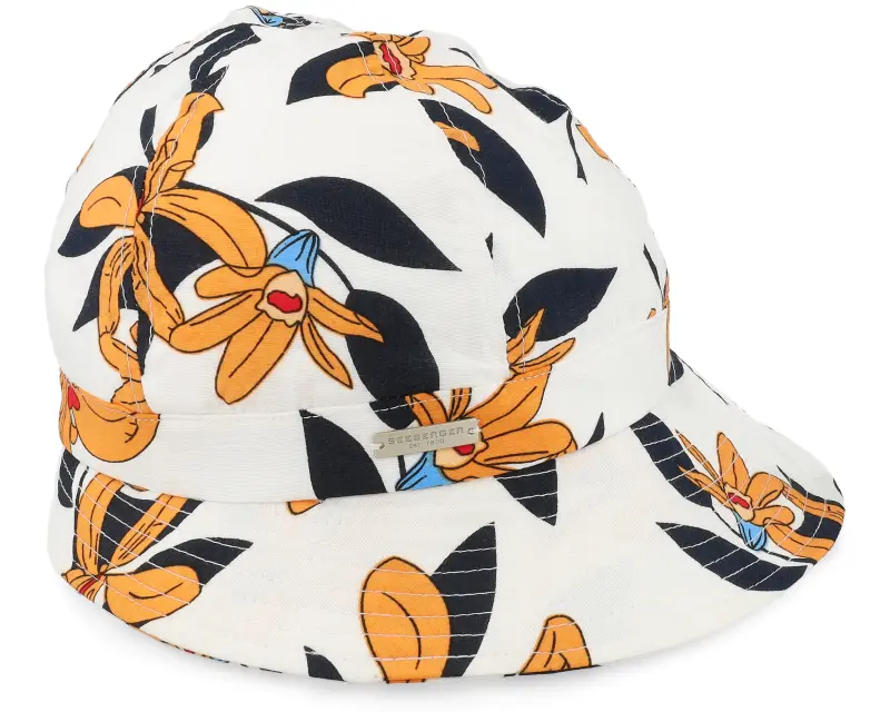 Seeberger In Tropical Fabric White Cloche online