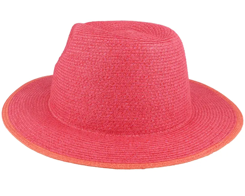 Seeberger Paper Braid Fuchsia/Terracotta Straw Fedora online