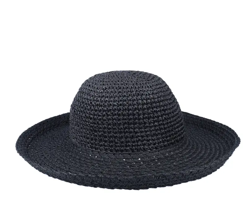 Seeberger Paper Crochet Bolero Black Straw Hat online