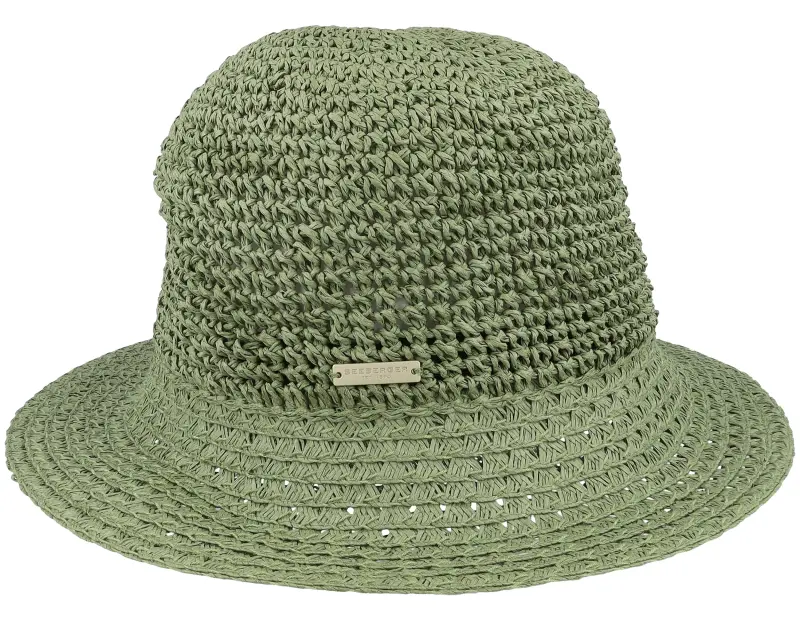 Seeberger Paper Crochet With Bow Grass Green Cloche online