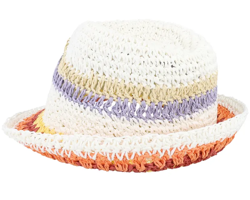 Seeberger Paper Straw Crochet White/Lilac/Yellow/Red/Orange Trilby online
