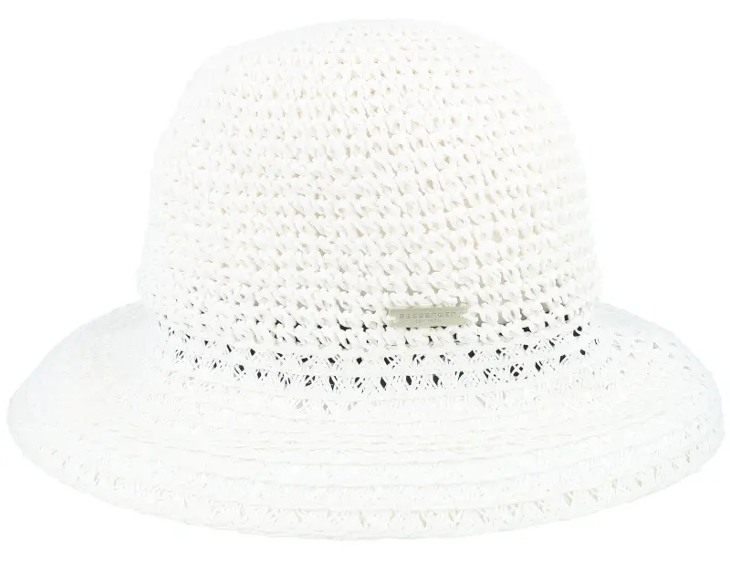 Seeberger Paper Straw Hat White Cloche online