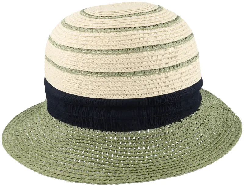 Seeberger Paperbraid Mix Cloche Linen/Grass Green Straw Hat online