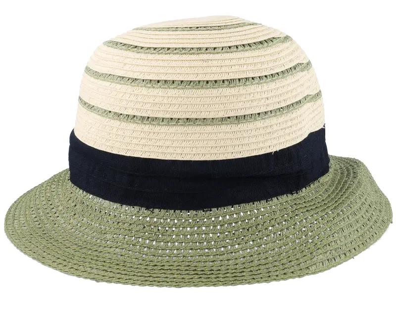 Seeberger Paperbraid Mix Cloche Linen/Grass Green Straw Hat online