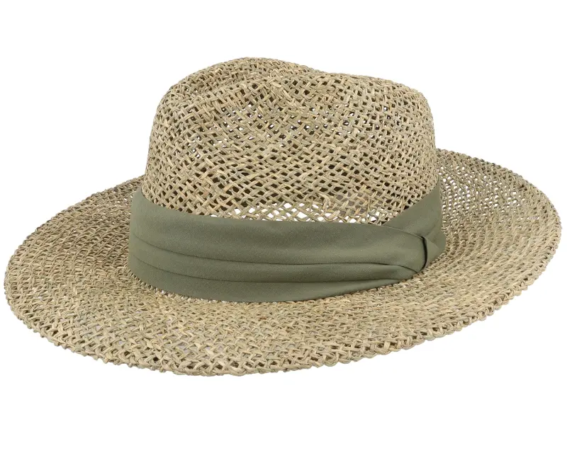 Seeberger Seegras Natur/Khaki Straw Fedora online