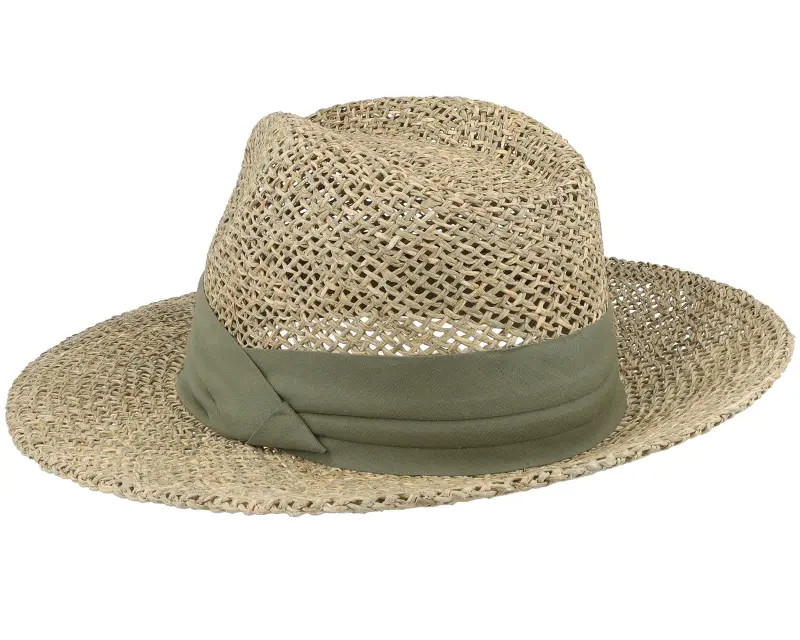 Seeberger Seegras Natur/Khaki Straw Fedora online