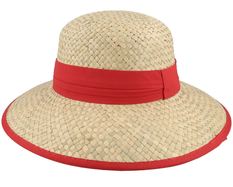 Seeberger Straw Cloche Natural/Wine Red Straw Hat online