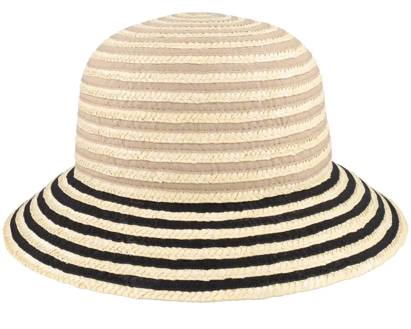 Seeberger Straw edged clock Linen/Black Straw Hat online