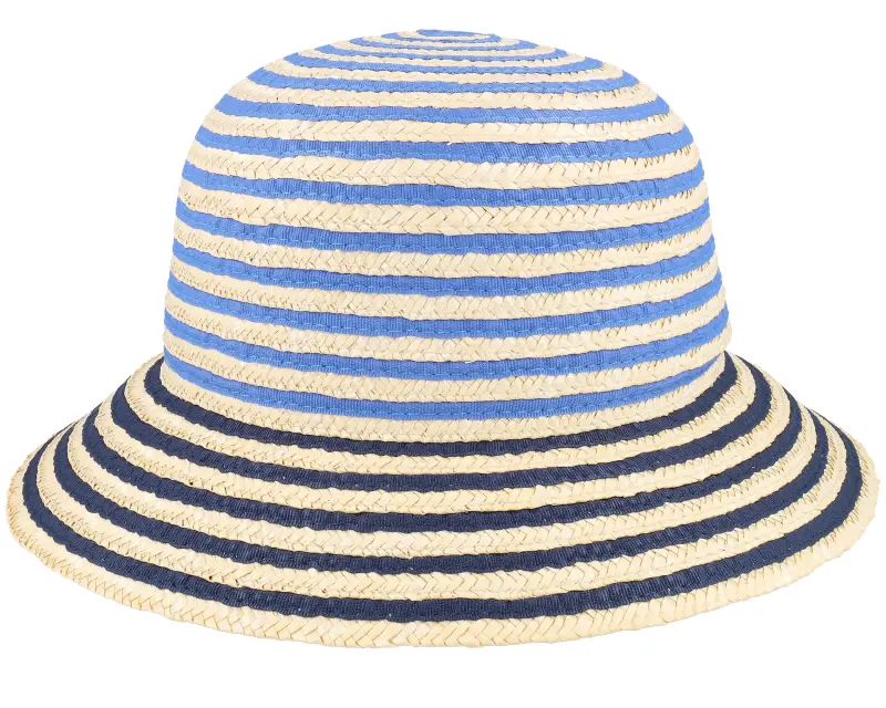 Seeberger Straw edged clock Linen/Ink Blue Straw Hat online