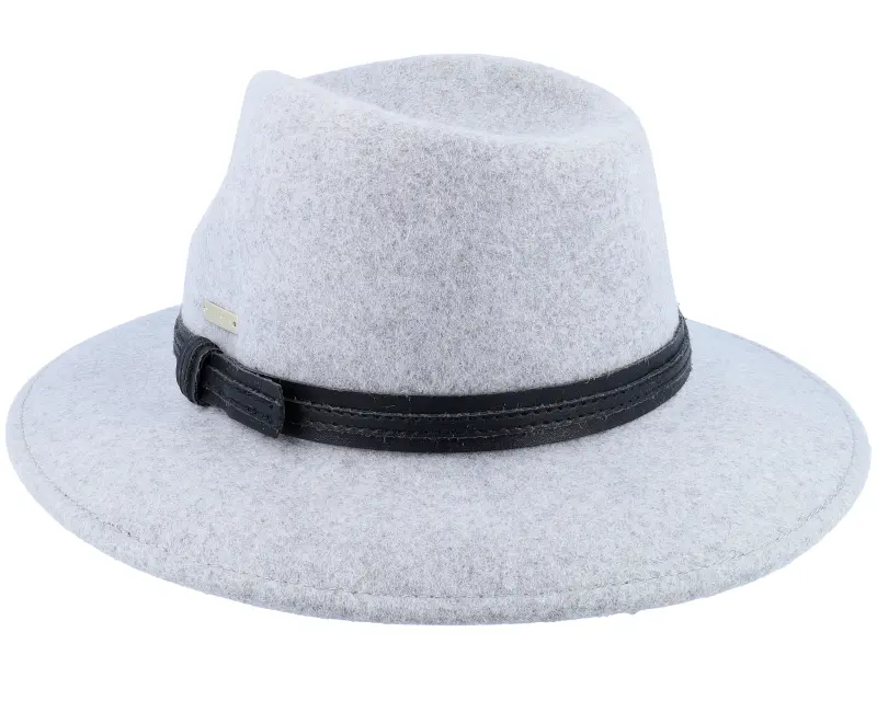 Seeberger Woolfelt With Black Smoke Gray Fedora online