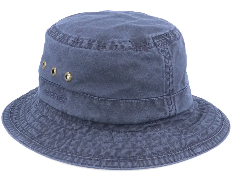 Stetson Delave Organic Cotton Navy Bucket online