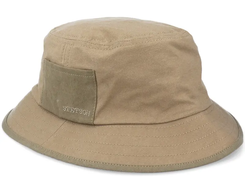 Stetson Delave Organic Cotton Olive Bucket online