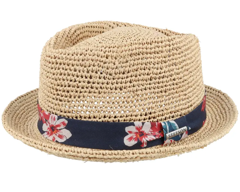 Stetson Diamond Raffia Crochet Beige Straw Hat online