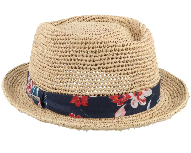 Stetson Diamond Raffia Crochet Beige Straw Hat online