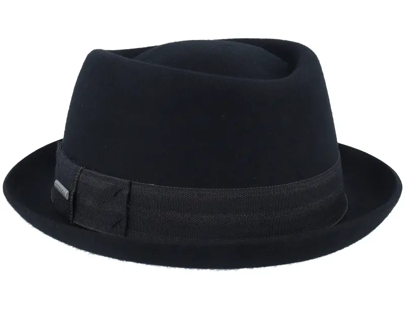 Stetson Diamond Woolfelt Black Porkpie online
