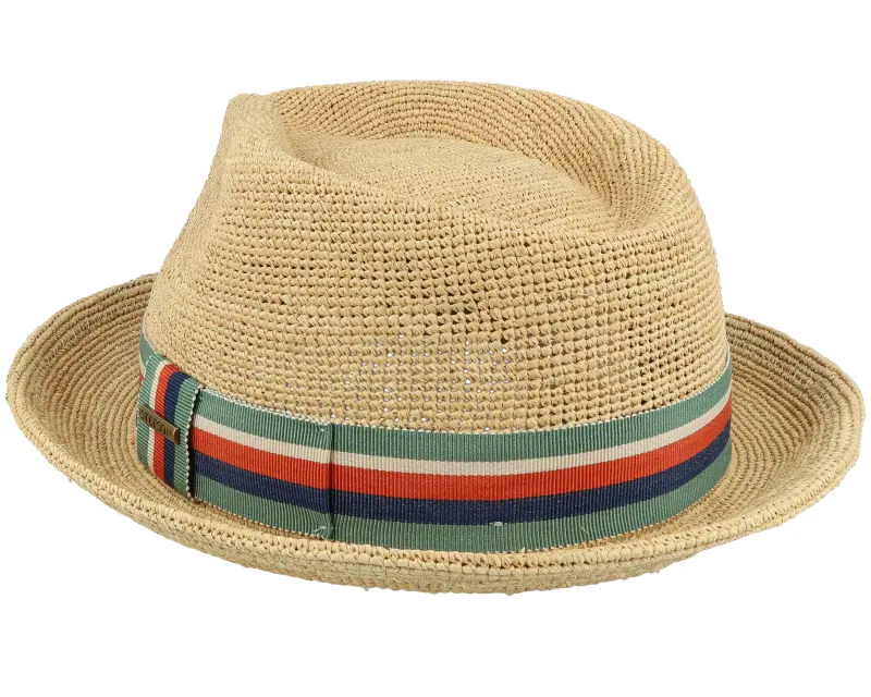 Stetson Player Raffia Crochet Natural Straw Hat online