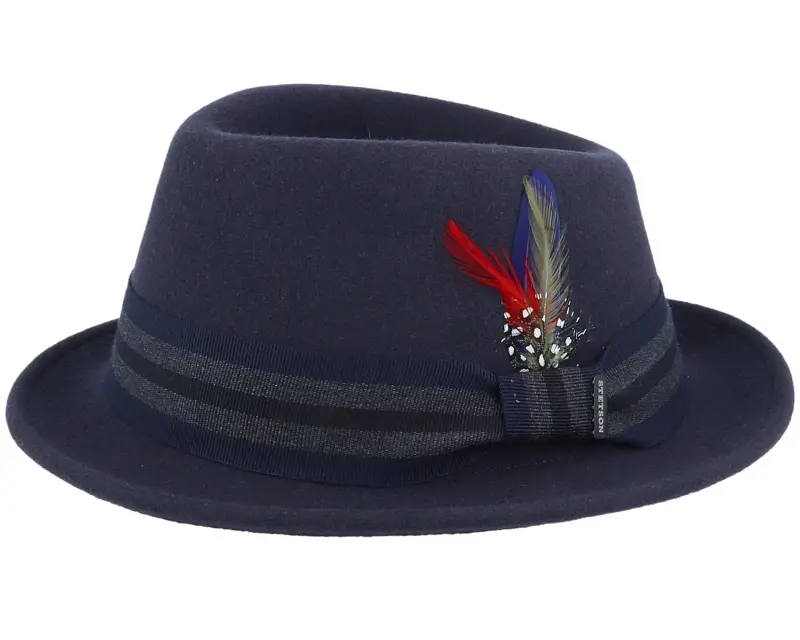 Stetson Player Woolfelt Navy/Gunmetal Trilby online
