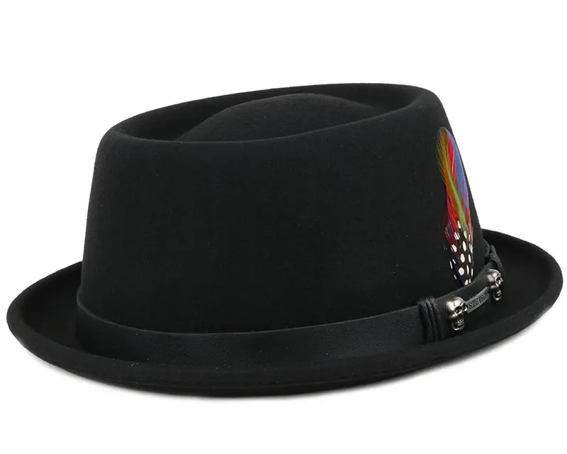 Stetson Pork Pie Woolfelt Black online