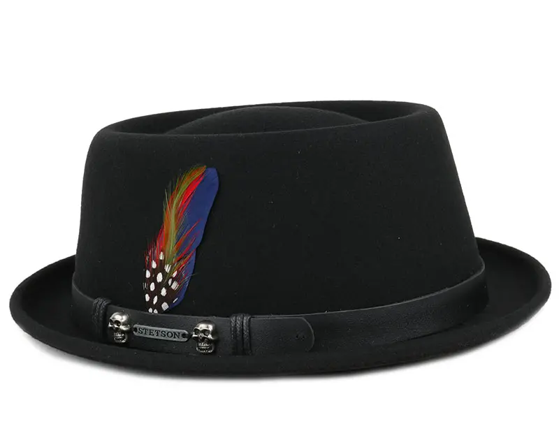Stetson Pork Pie Woolfelt Black online