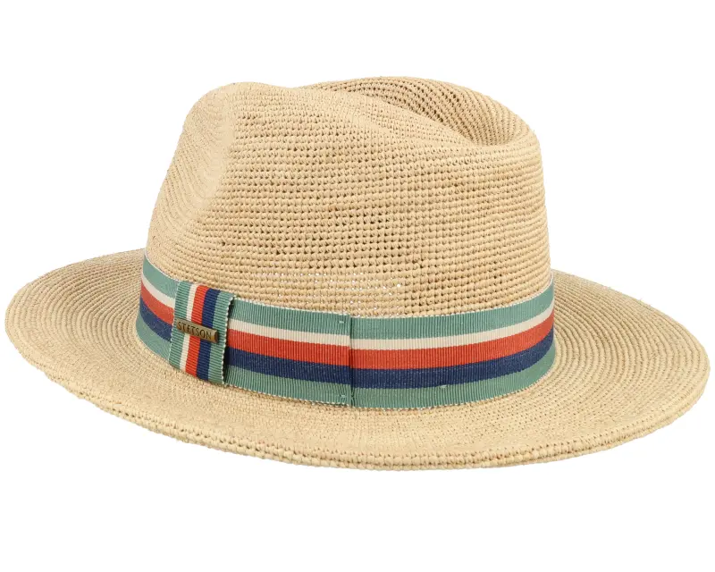 Stetson Raffia Crochet Beige Traveller Straw Hat online