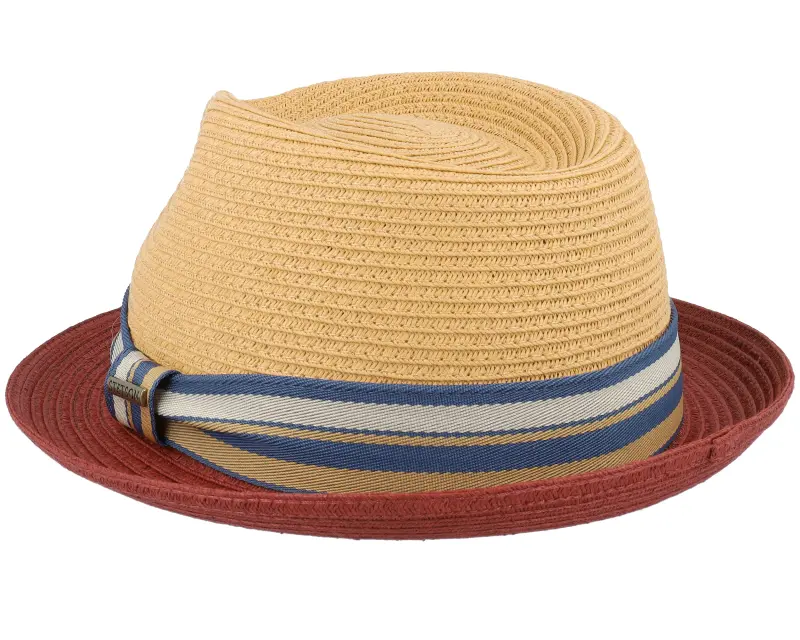 Stetson Red/Beige Trilby Straw Hat online