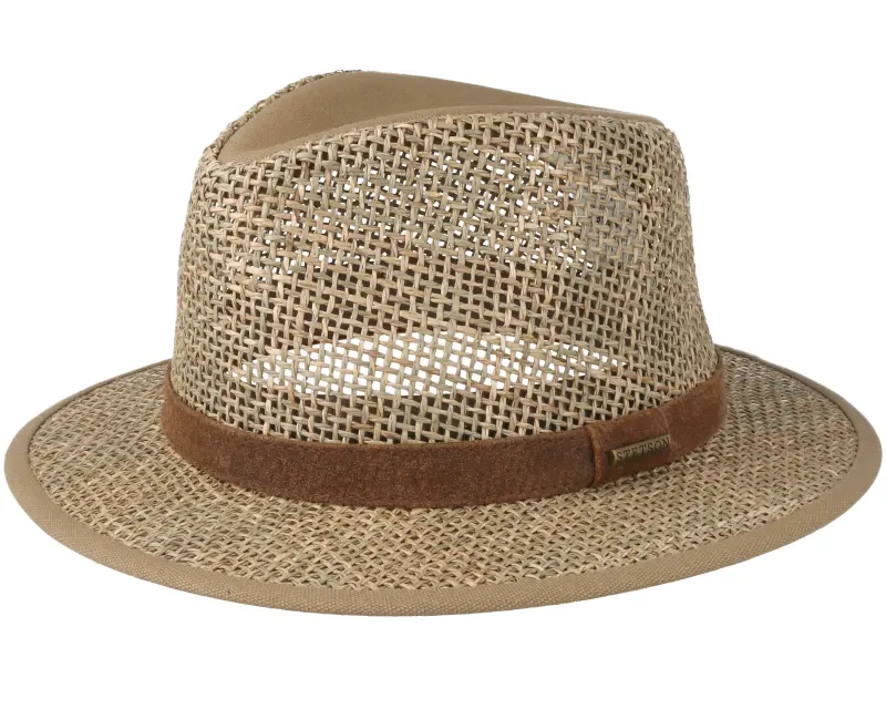 Stetson Seagrass Traveller Beige/Brown Straw online