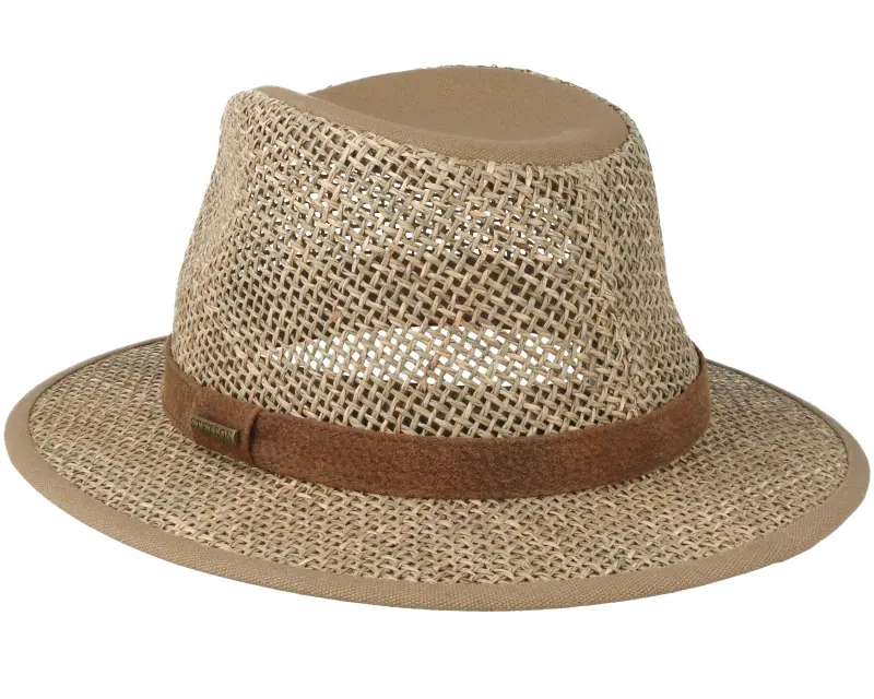 Stetson Seagrass Traveller Beige/Brown Straw online