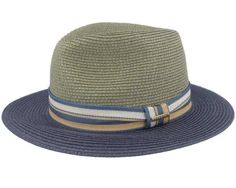 Stetson Tiller Toyo Green/Blue Straw Hat online