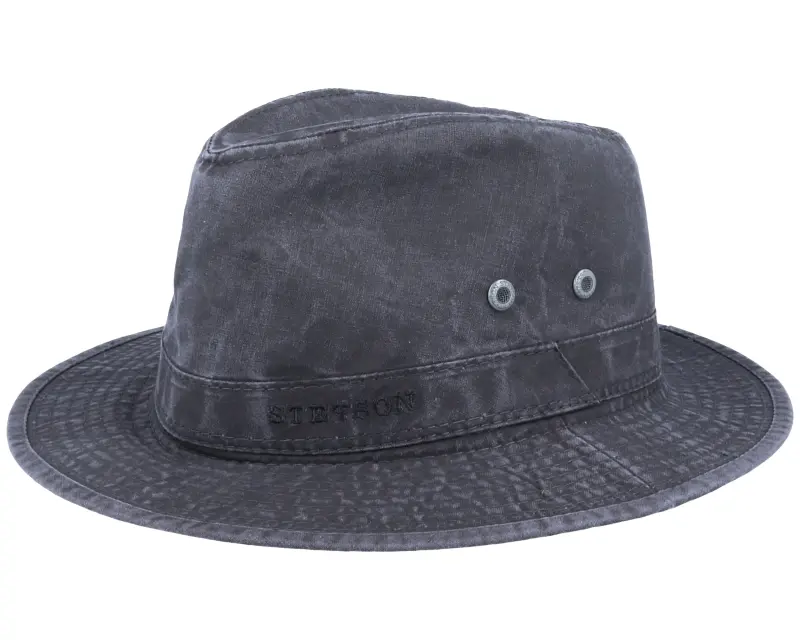 Stetson Tller Delave Organic Cotton Black Fedora online