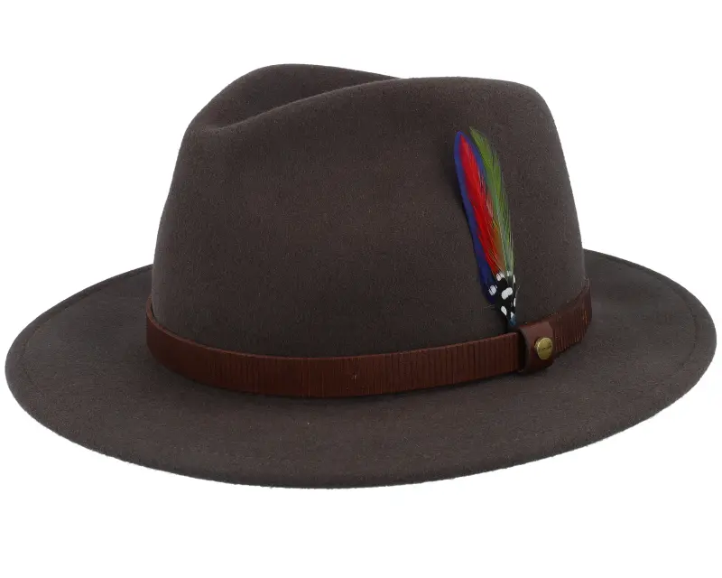 Stetson Tller Woolfelt Dark Brown Fedora online