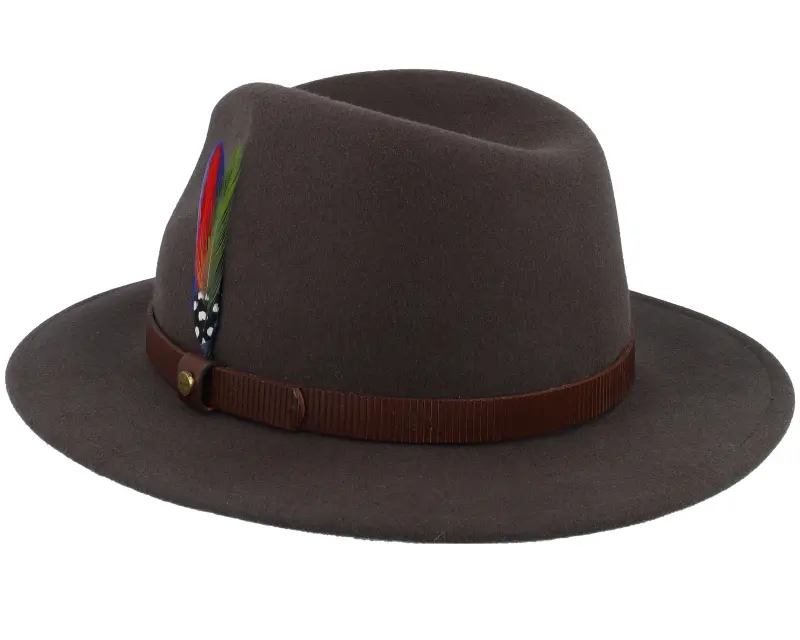 Stetson Tller Woolfelt Dark Brown Fedora online