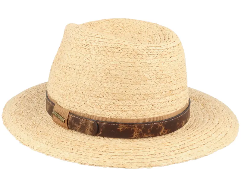 Stetson Traveller Raffia Beige/Brown Straw Hat online