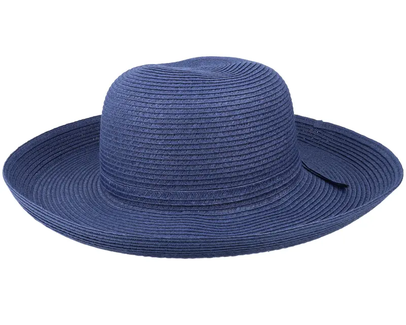 Sur la tête Traveller Sun Hat Navy Blue Straw Hat online