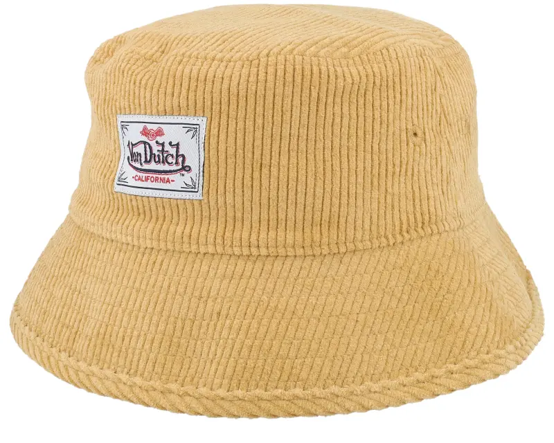 Von Dutch Square Patch Hat Yellow Bucket online
