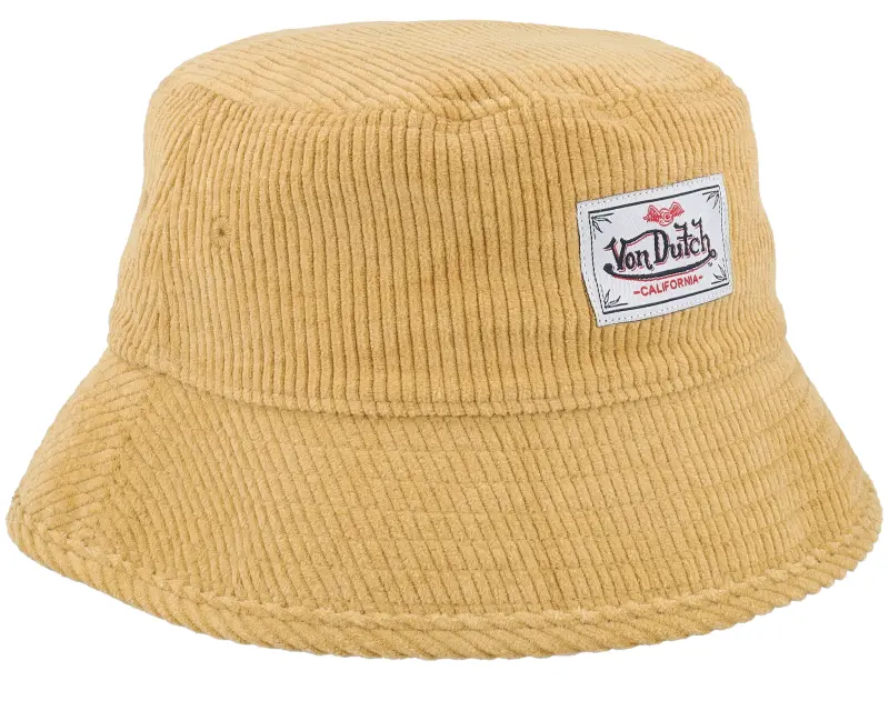 Von Dutch Square Patch Hat Yellow Bucket online