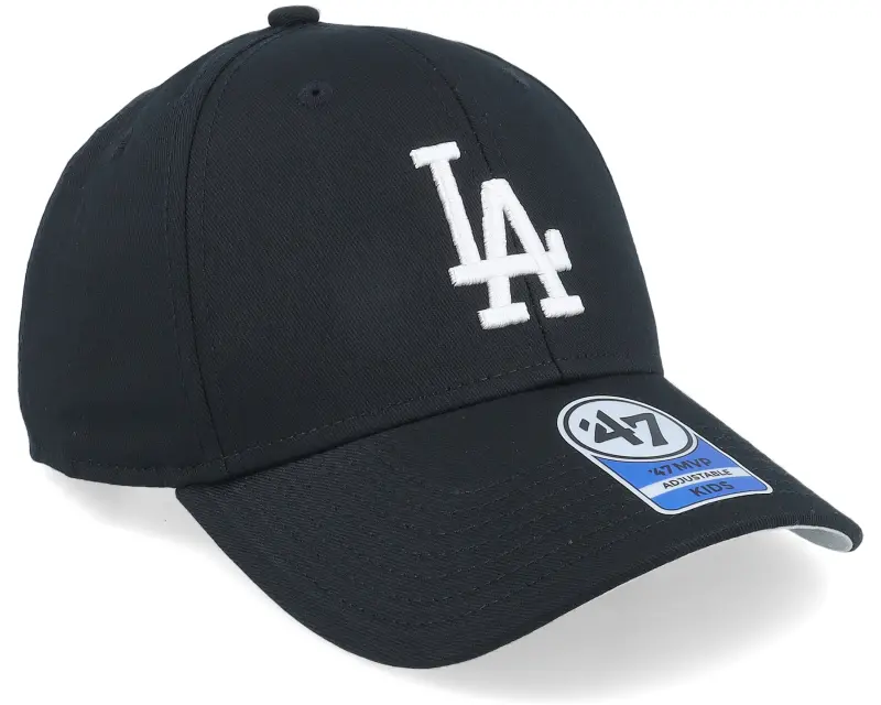 47 Brand Kids Los Angeles Dodgers Raised Basic Mvp Black Adjustable online