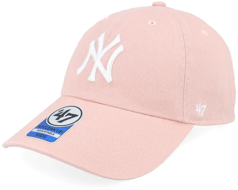 47 Brand Kids New York Yankees MLB Clean Up Loop Label D.mauve Dad Cap online