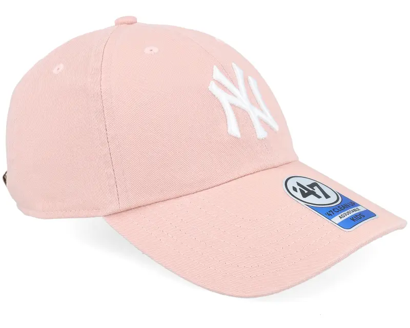 47 Brand Kids New York Yankees MLB Clean Up Loop Label D.mauve Dad Cap online