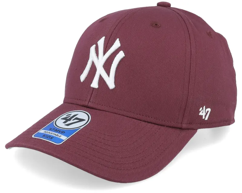 47 Brand Kids New York Yankees Raised Basic Mvp Dark Maroon Adjustable online