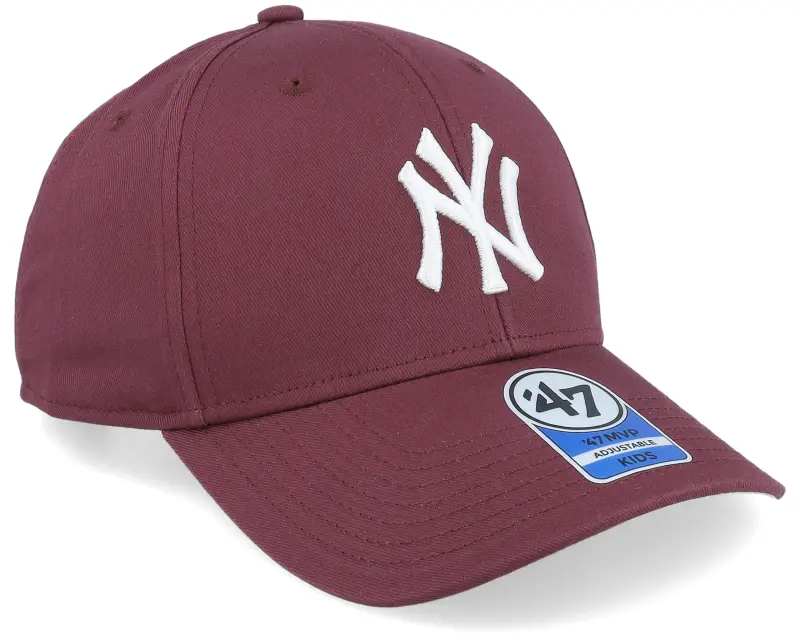 47 Brand Kids New York Yankees Raised Basic Mvp Dark Maroon Adjustable online