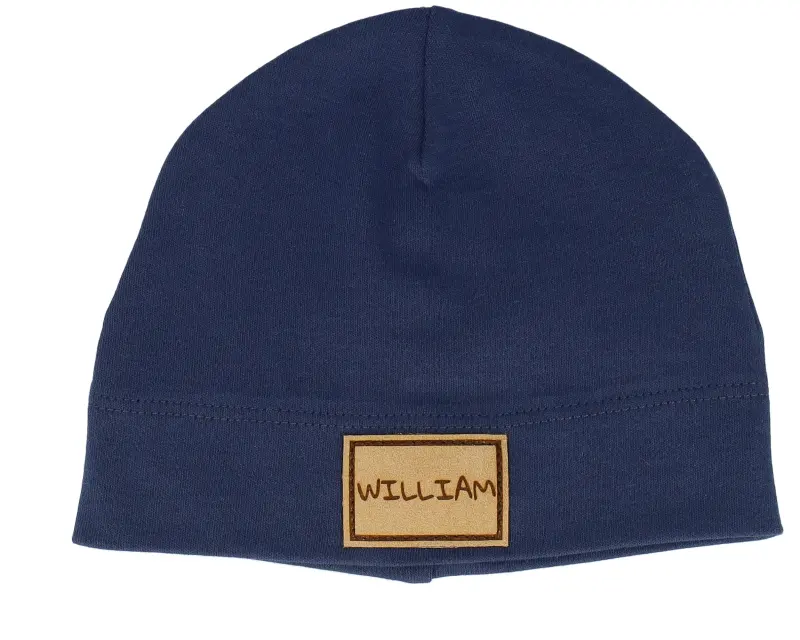 Babybugz Kids Baby With Engraved Suede Patch Nautical Navy Beanie online