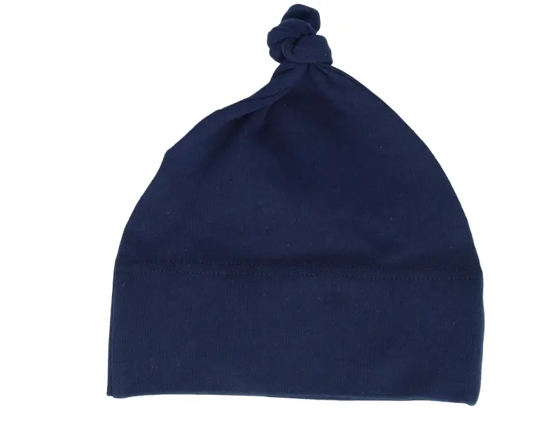 Babybugz Kids Navy One-knot Engraved Suede Patch Beanie online