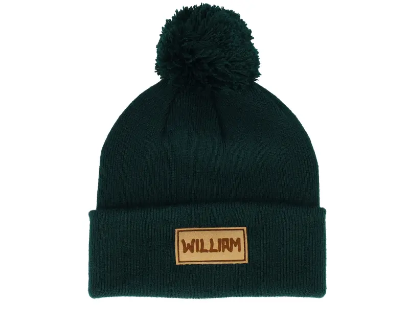 Beechfield Kids Engraved Suede Patch Bottle Green Pom online