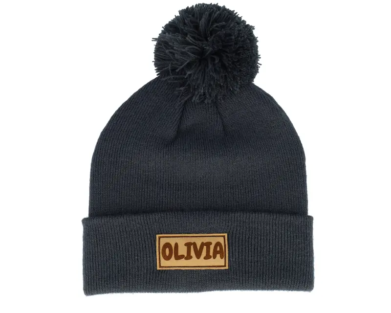 Beechfield Kids Engraved Suede Patch Graphite Grey Pom online