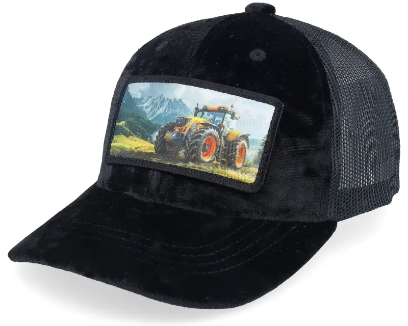 Calza Pennello Kids Yellow Tractor Velvet Black Trucker online