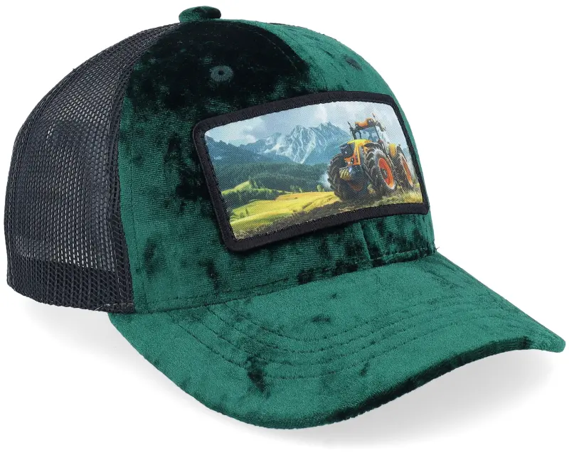 Calza Pennello Kids Yellow Tractor Velvet Green/Black Trucker online